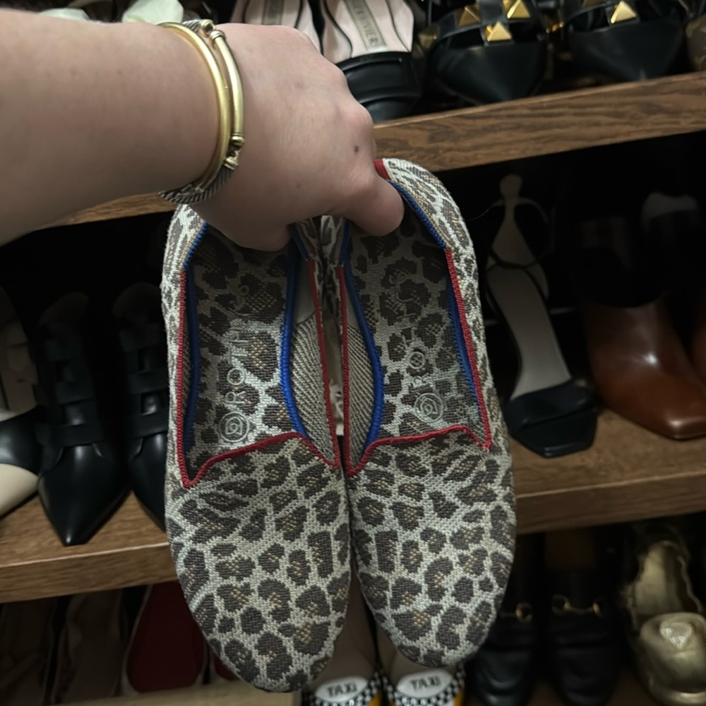 SOLD: Rothys- Leopard Print Loafer - US sz 7.5